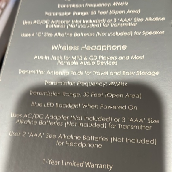 WIRELESS SPEAKER AND HEADPHONE COMBO PACK ! - Picture 4 of 8